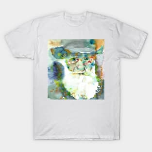 CHARLES DARWIN watercolor portrait .2 T-Shirt